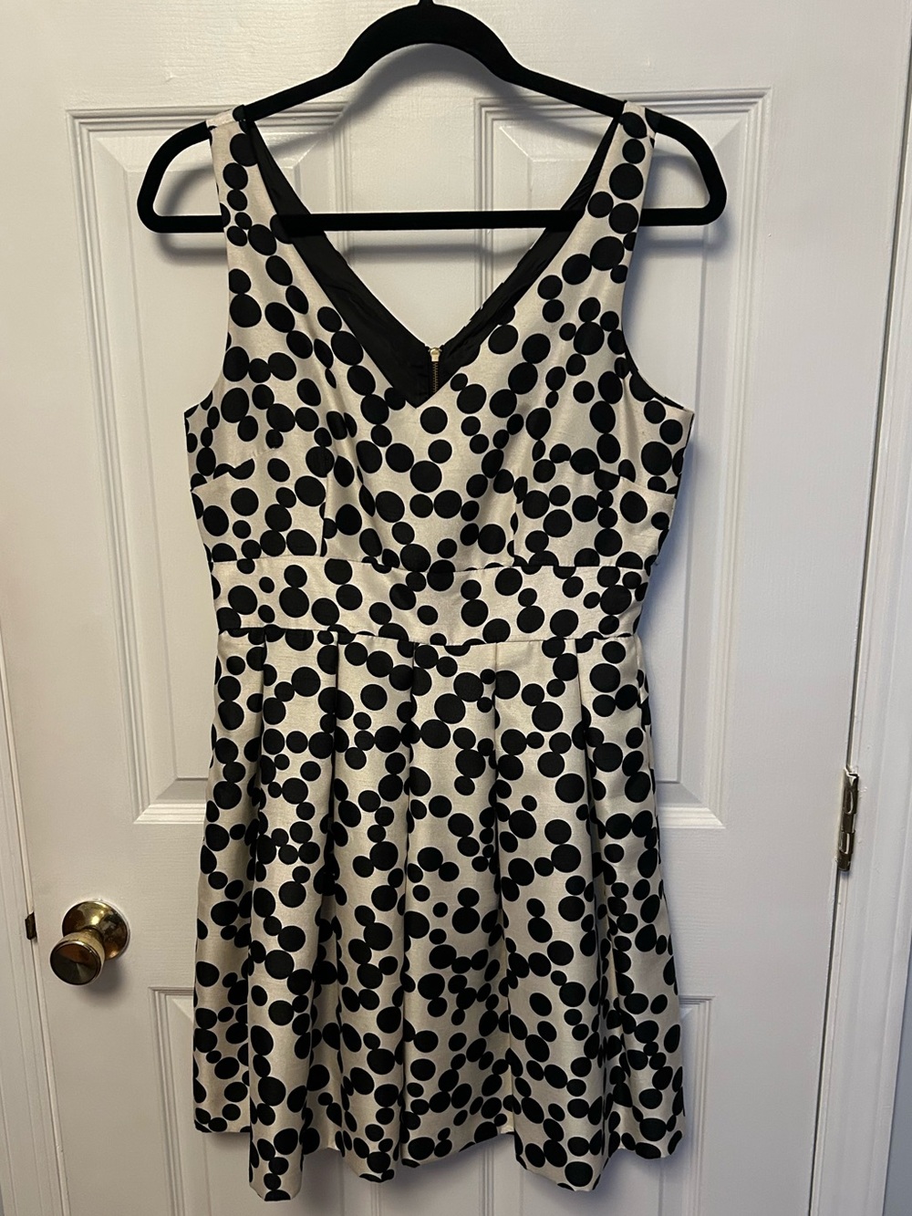 Taylor Polka Dot Satin Dress - Size 6